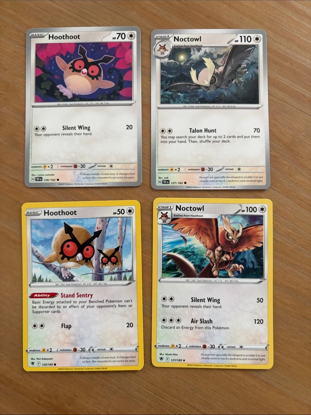 Hoothoot & Noctowl Evolution Line Lot | Temporal Forces + Astral Radiance |5/$25